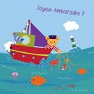 Capitaine ours et ses amis en mer